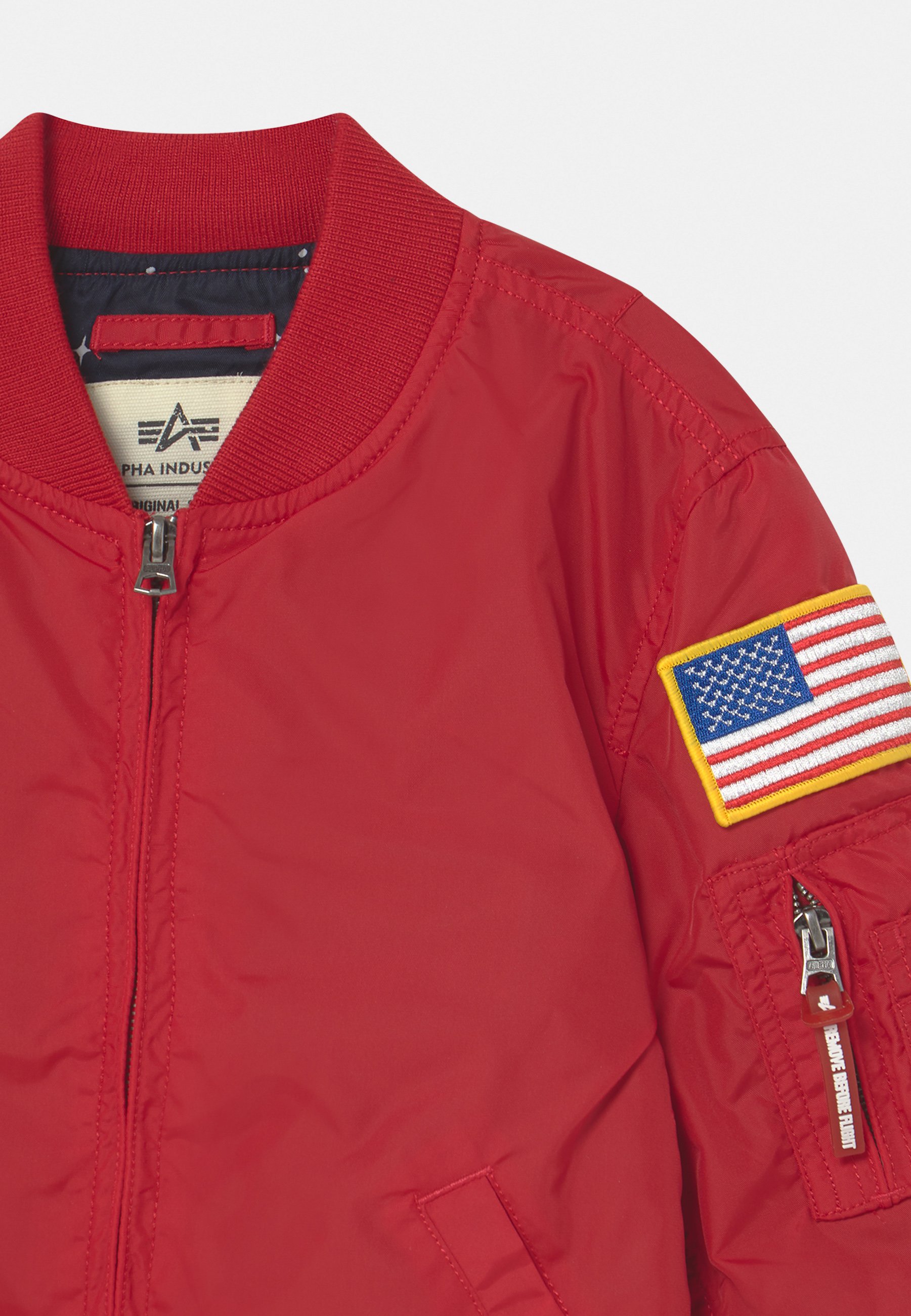 red nasa bomber jacket