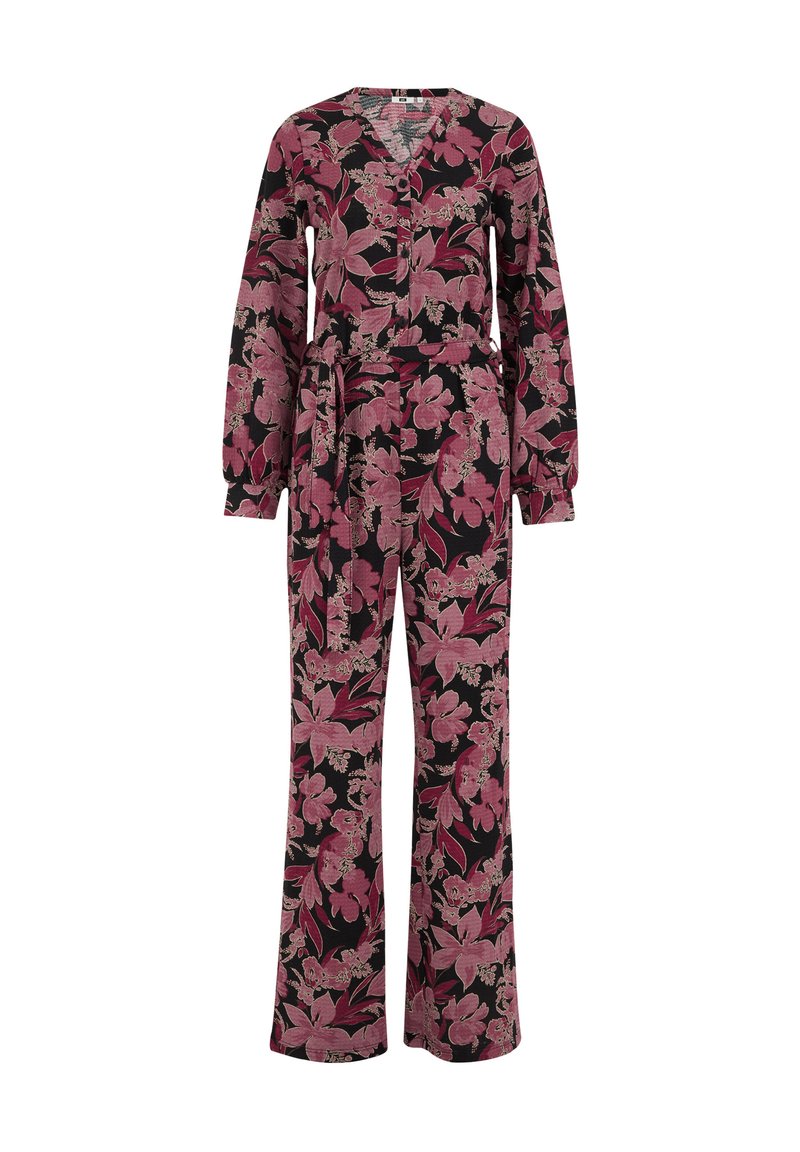 WE Fashion Jumpsuit donkerpaars gemêleerd WE Fashion Jumpsuit donkerpaars gemêleerd