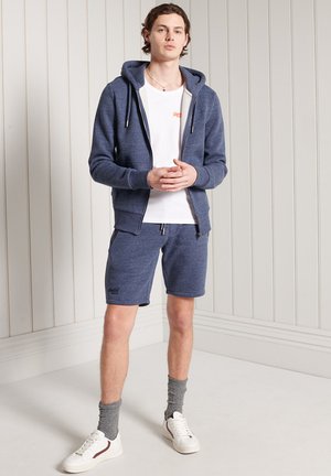 LABEL CLASSIC - Zip-up sweatshirt - dark blue