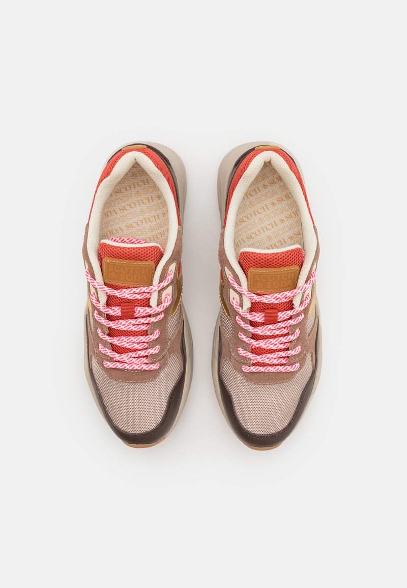 Scotch & Soda Celest – Scarpe Da Ginnastica Donna In Velluto E Mesh – Suola Platform