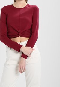 Even&Odd Langarmshirt - dark red