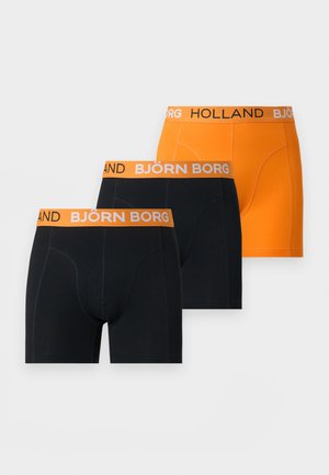 Björn Borg, NETHERLAND 3 PACK - Shorties - black/orange