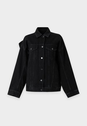MARC JACOBS, BOW OVERSIZED TRUCKER - Denim jacket - black