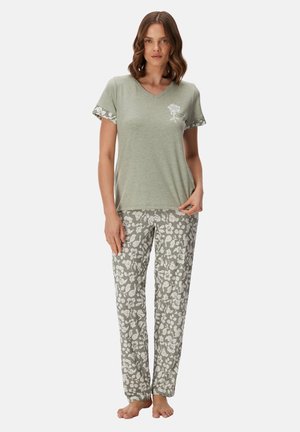 GOLDENBAY, PYJAMA SET - Nattøj sæt - green