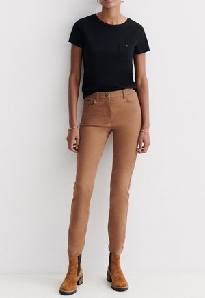 FRENCH BRAND FASHION ELEGANT MODERN TONY  - Jean slim - camel