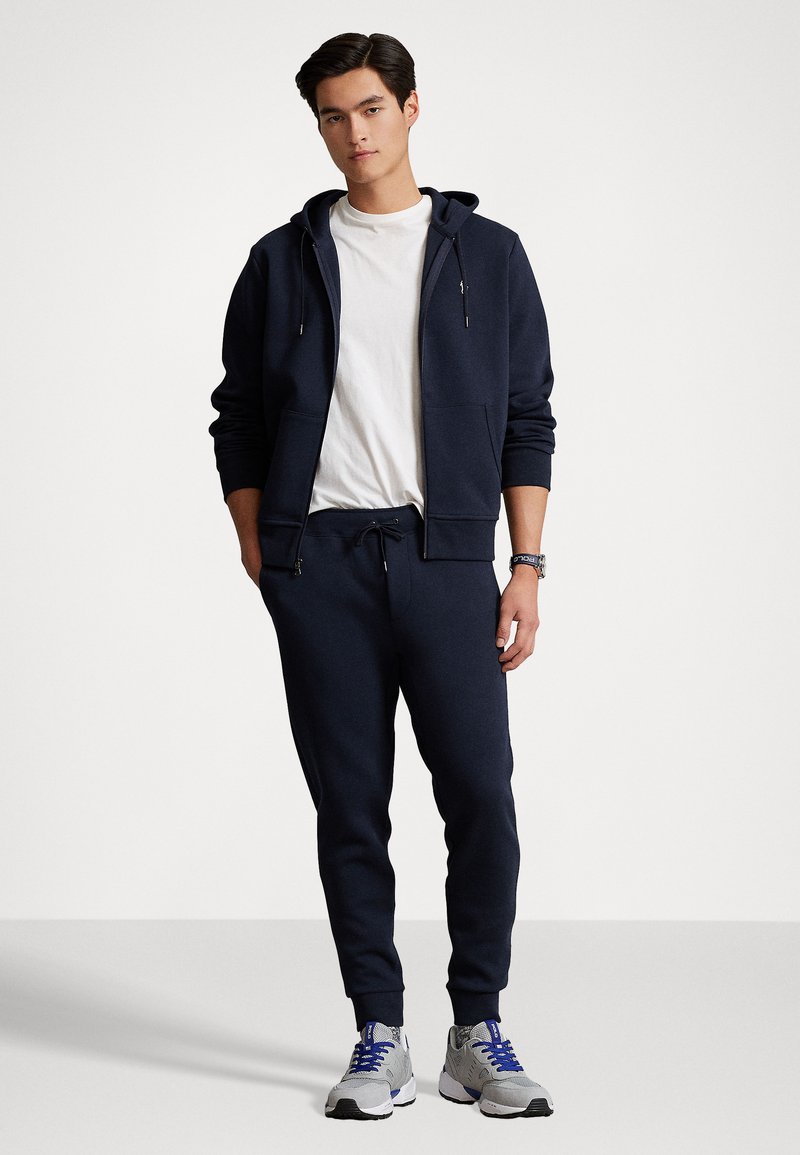 navy blue polo sweatsuit