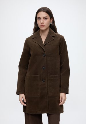 Abercrombie & Fitch, AUG3 LONGLINE JACKET - Класическо палто - brown