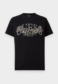 FLOWER TEE - T-shirt estampada - jet black