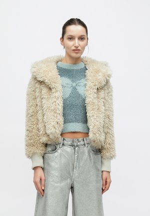 FLAVIE CROP JACKET - Winterjas - light oak