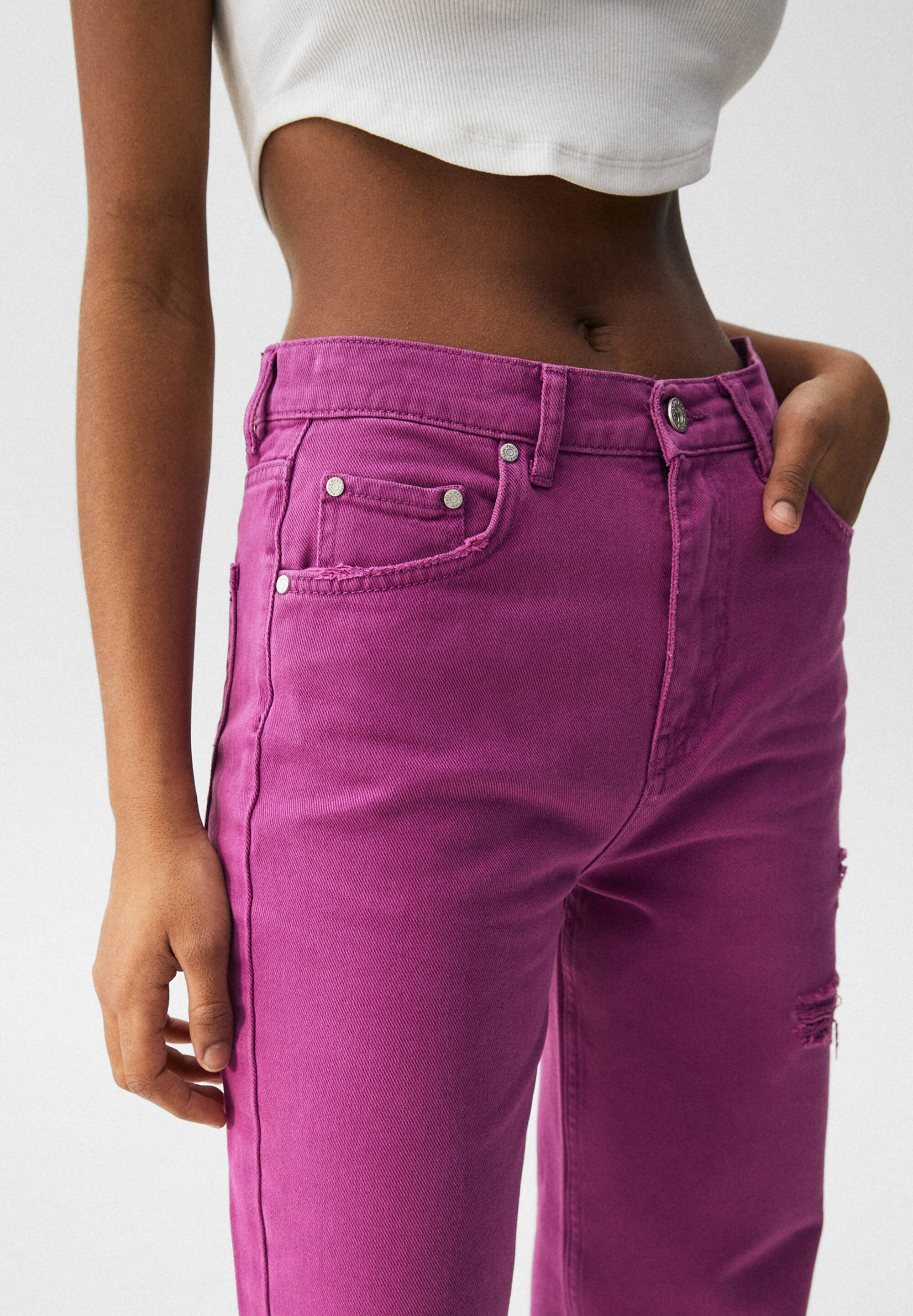 PULL\u0026BEAR RIPPED - Straight leg jeans 