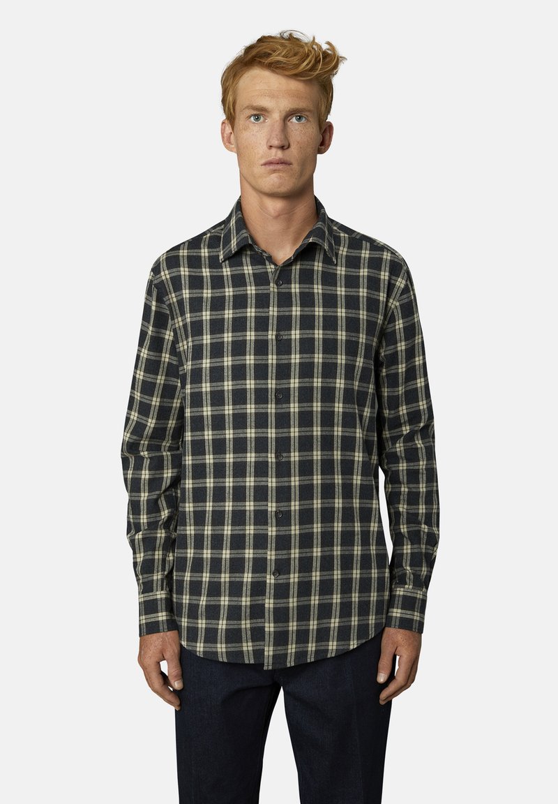 Set Camicia E Cravatta Da Uomo Cromoncent – Maniche Lunghe, Con Fazzoletto Da Tasca – Grigio Scuro, Taglia M - 2