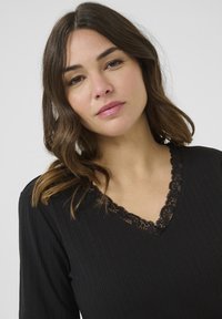 Kaffe KASAMANTHA - T-shirt basique - black deep cc