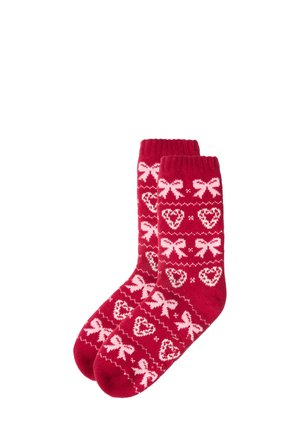CANDY CANE CLUB - Socken - red with print