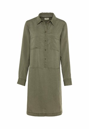MIT LANGEN ÄRMELN - Blusenkleid - pine olive