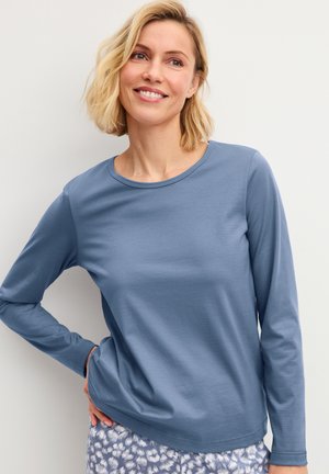 Calida, SLEEP OVER M&M LANGARM-SHIRT - Pyjamashirt - folkstone grey