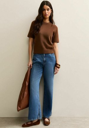 SHORT SLEEVE MIDWEIGHT  TEE - T-shirt basic - dark brown