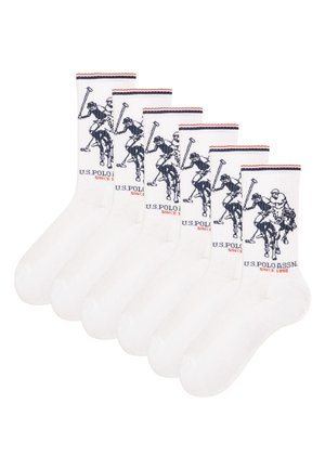 U.S. Polo Assn. 6 PACK - Calze - white