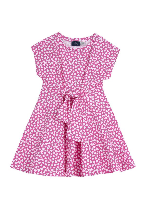 SHORT SLEEVES - Jerseykleid - fuxia