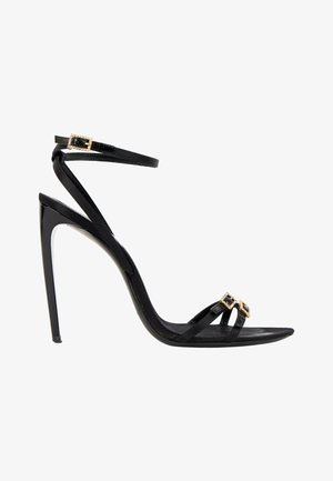 Saint Laurent, CLOTH SANDAL BLACK - Sandales à talons hauts - black