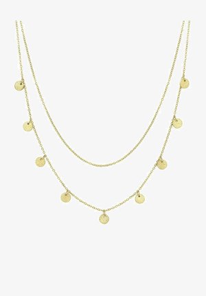 Hey Happiness TEXTURED CIRCLE LAYERED - Collana - goldfarben