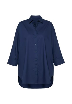 Studio Untold, BLUSE, OVERSIZED, RÜCKEN-KNOPFLEISTE, LANGARM - Hemdbluse - marine