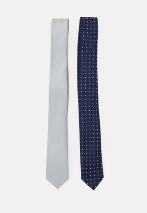 2 PACK - Corbata - dark blue/off-white