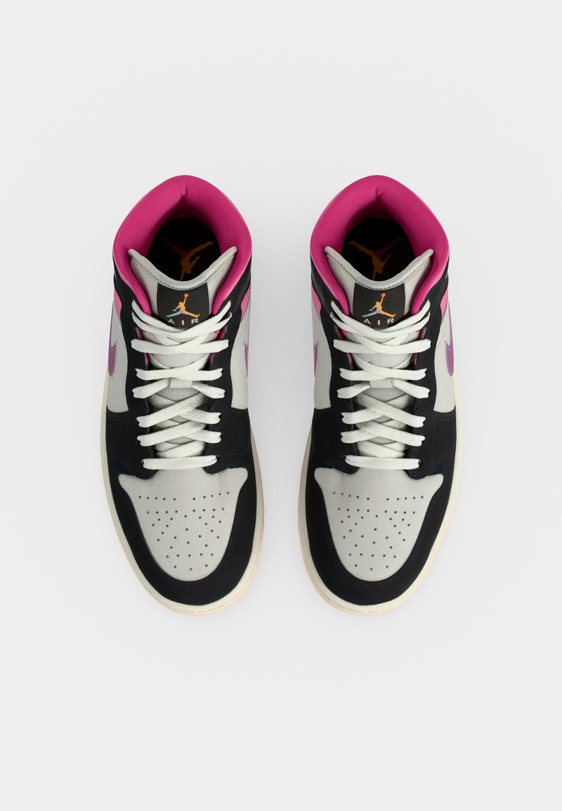 AIR JORDAN 1 MID SE - Vysoké tenisky - black/university gold-coloured/sail/pinksicle/iced carmine/crimson tint
