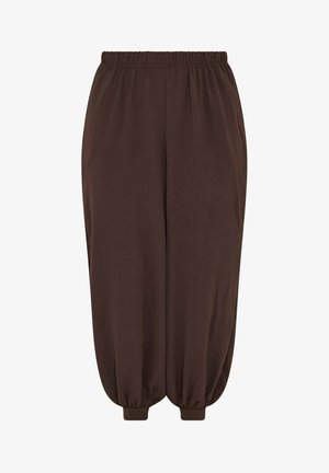 Yours Clothing, PLUS SIZE SUMMER TROUSERS. - Bukser - chocolate