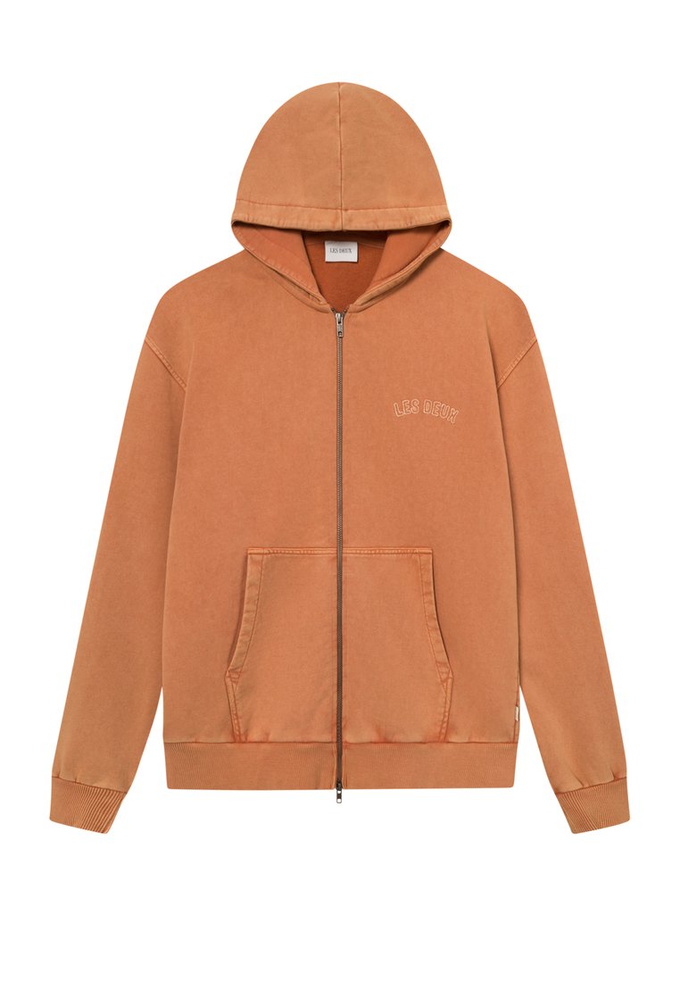 Les Deux Sweater met rits oranje Les Deux Sweater met rits oranje