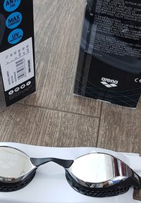 Arena AIR-SPEED MIRROR - Gafas de natación - schwarz und grau