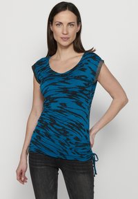 Koroshi - KOROSHI TOP TOP - Apdrukāts T-krekls - cobalto   dark blue Miniatūras attēls 1