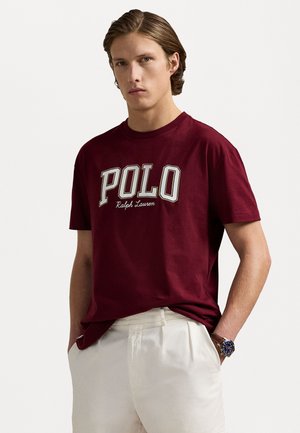 Polo Ralph Lauren CUSTOM SLIM FIT LOGO JERSEY T-SHIRT - T-shirt print - classic wine