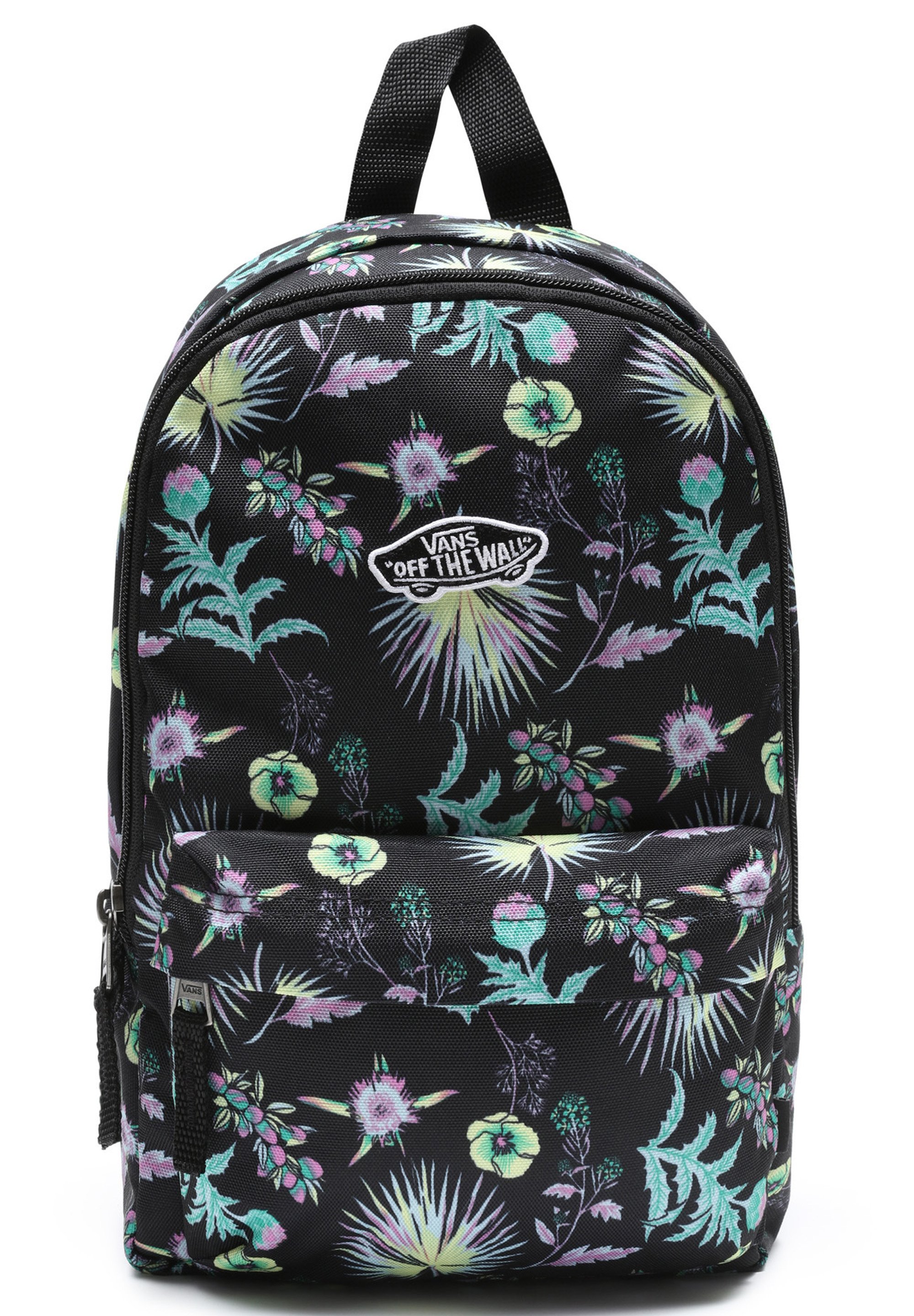 black floral backpacks