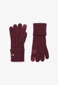 Selected, dark red