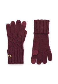 CABLE - Gants - dark red