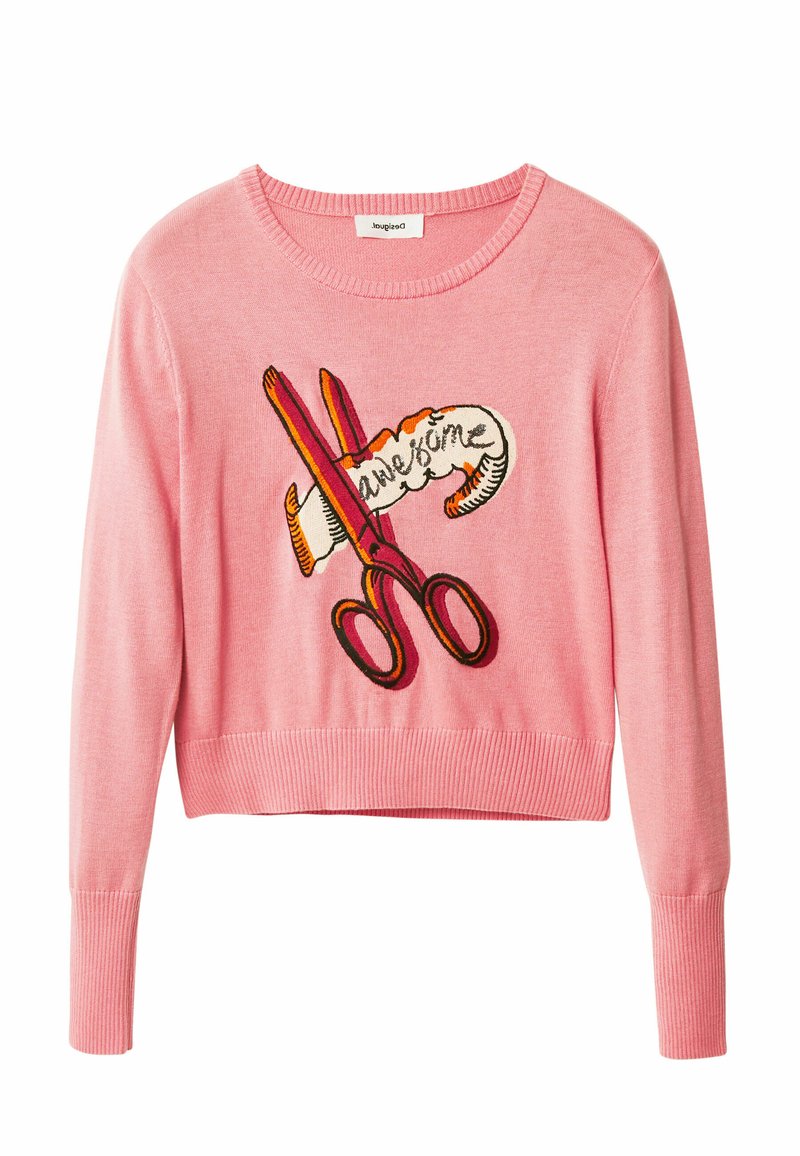 Desigual Trui donkerroze