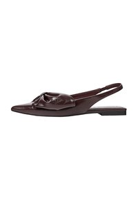Ballerines à brides arrière - dark red