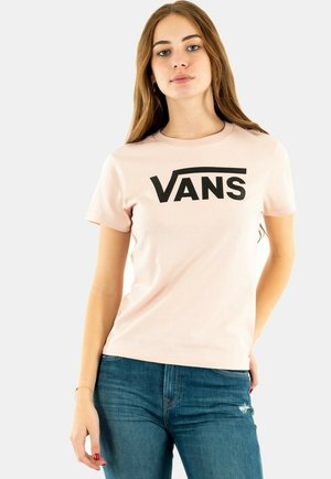 WM FLYING V CREW TEE - T-shirt con stampa - rose