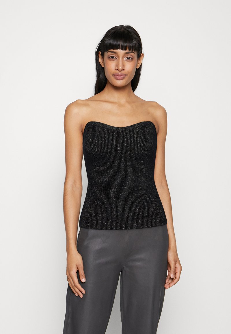 Haut Sans Manches All Saints Avec Attaches - Taille 10, Noir En Viscose, Très Bon état