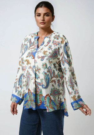 Jean Marc Philippe IMPRIMÉE AVEC UNE BASE EN ULTRA FLUIDE - Blouse - royal