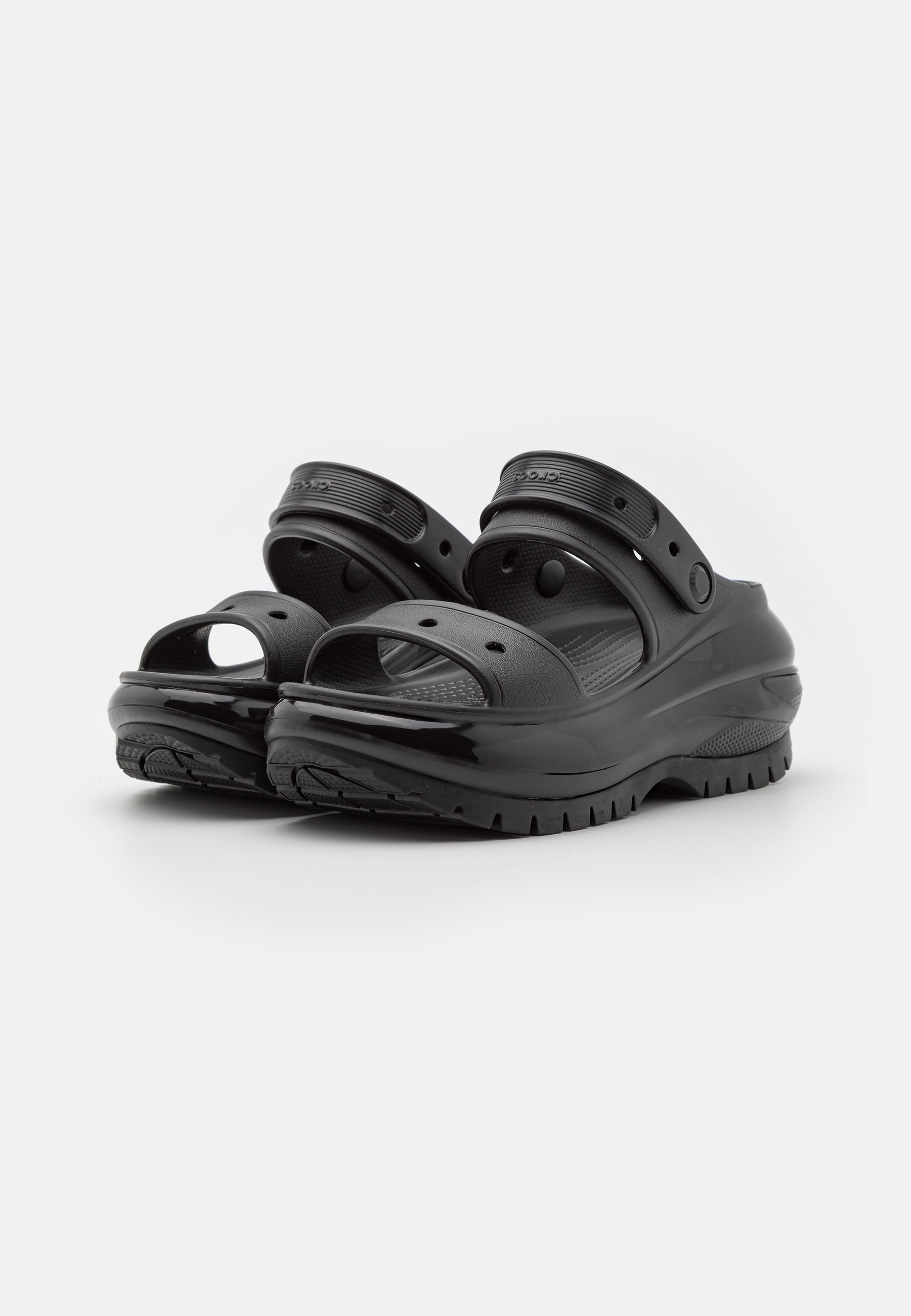 フラットシューズ Classic Mega Crush Mules - Crocs - Black - Synthetic Mega Crush Clog - Crocs