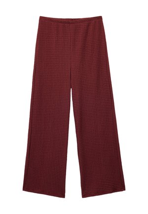 WIDE LEG - Stoffhose - bordeaux