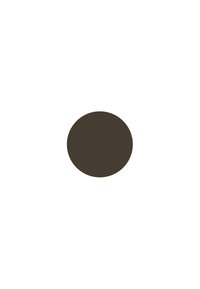 Objet circulaire marron foncé sur un fond blanc, présentant une texture lisse et une forme uniforme, sans motifs ni détails visibles.