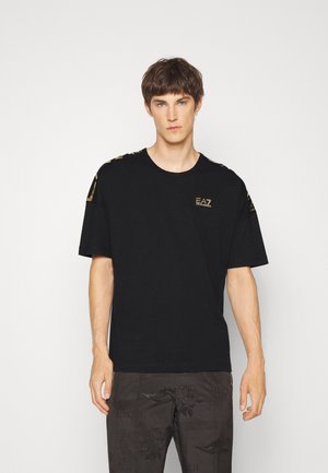 Printtipaita - black/gold coloured