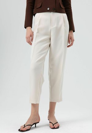 TAPERED - Pantalon classique - stone