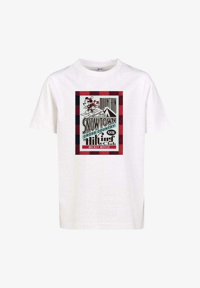 Mister Tee DISNEY SNOWTOWN - Print T-shirt - white