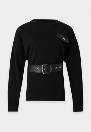 KARL LAGERFELD, BIKER DETAIL - Φούτερ - black