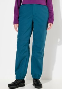 Ulla Popken - TRIPLE FUNCTION LINED - Housut - dark petrol Pienoiskuva 1