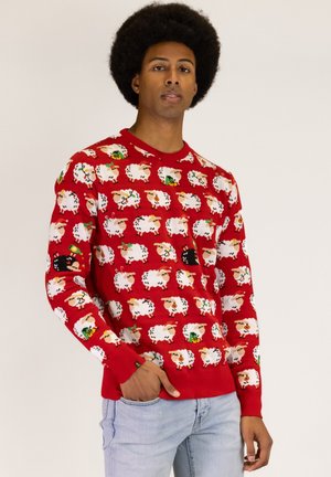 JAP CHRISTMAS DAS SCHWARZE SCHAF - Sweatshirt - red