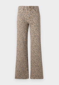 WIDE LEG - Široke nogavice - beige